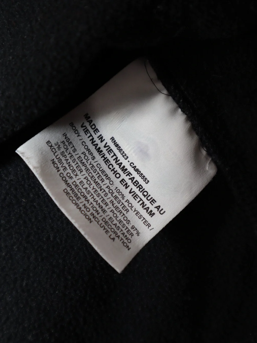 Nike Black Performance Quarter-Zip Pullover with White Chest Stripe
